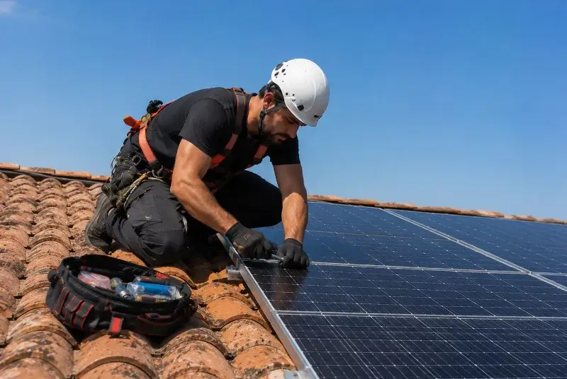 Maintenance et monitoring de panneaux solaires à Marquette-en-Ostrevant